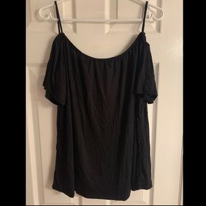 New without tags - Black Off the Shoulder Shirt